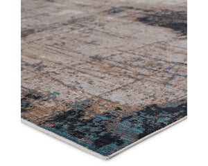 Tunderra TUN07 Brown/Teal Rug - Baconco