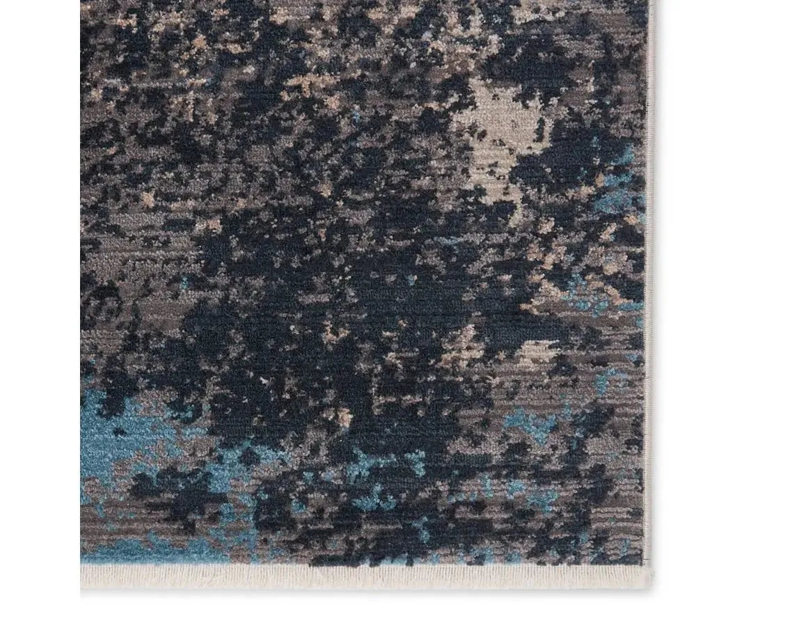 Tunderra TUN09 Light Taupe/Teal Rug - Baconco