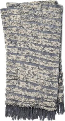 Tyra T0031 Charcoal Throw Blanket - Baconco