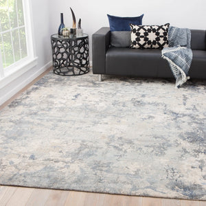 Unstring By Kavi Ubv04 Khamaj Light Gray/Blue Rug - Baconco