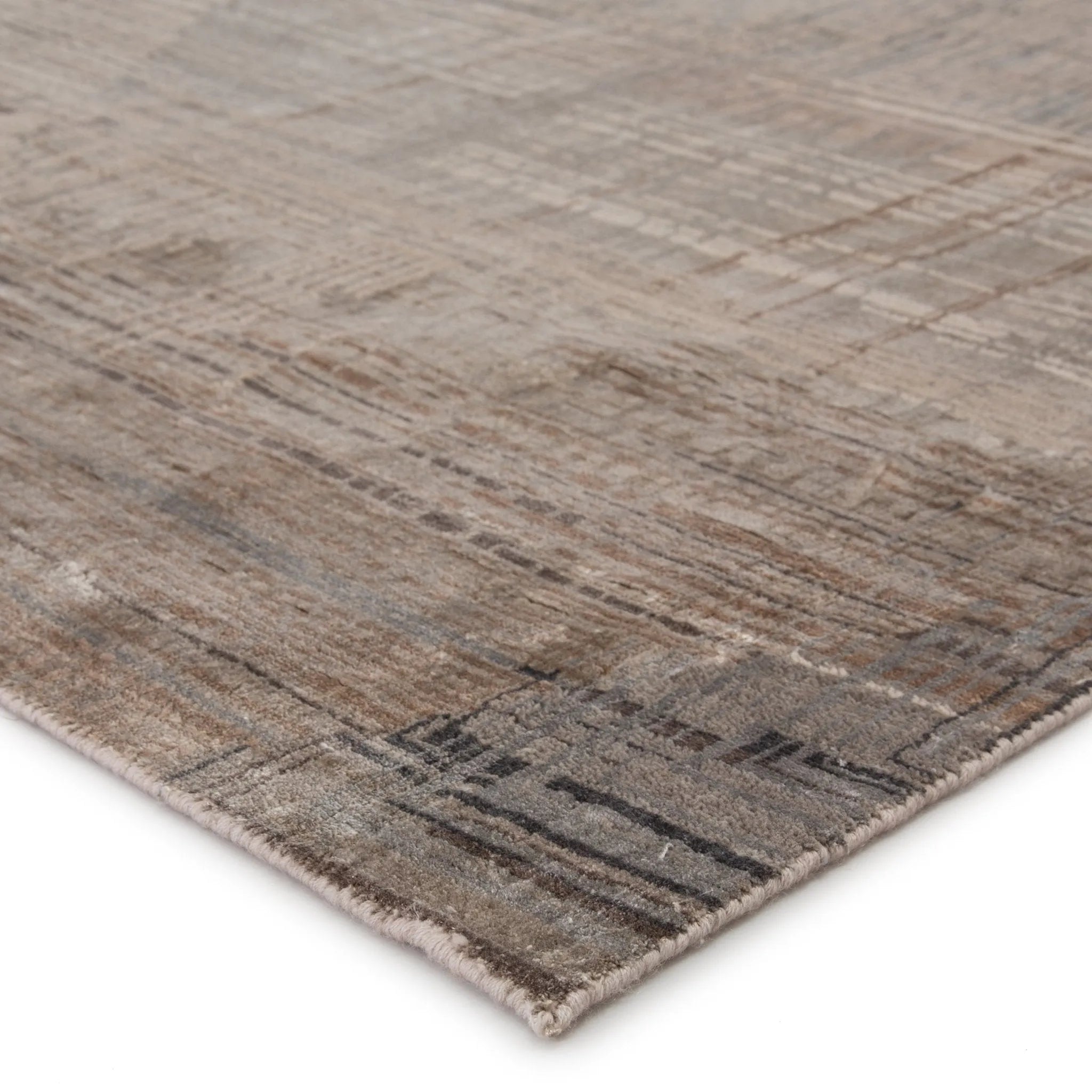 Unstring by Kavi UBV08 Mauzek Gray/Tan Rug - Baconco