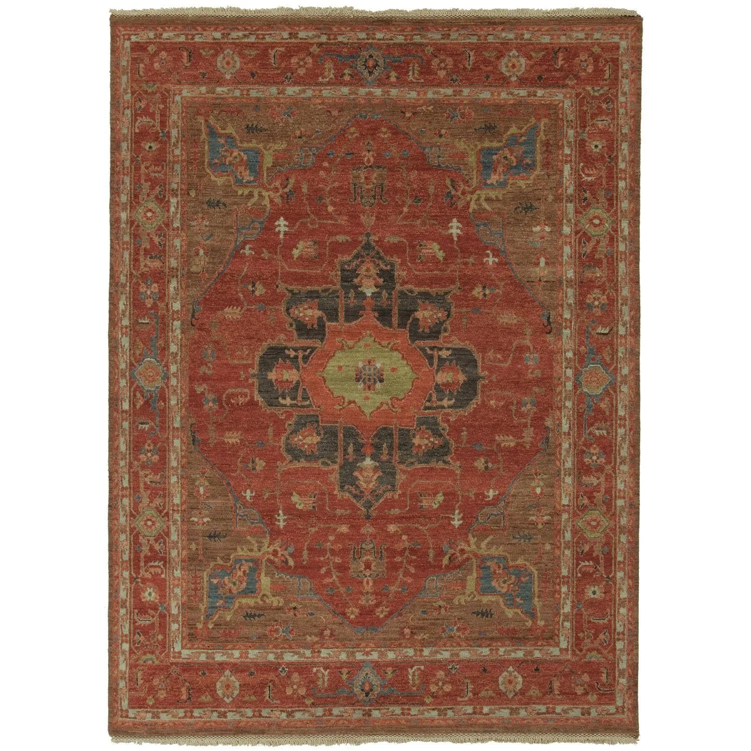 Uptown By Artemis UT02 York Red / Brown Rug - Baconco