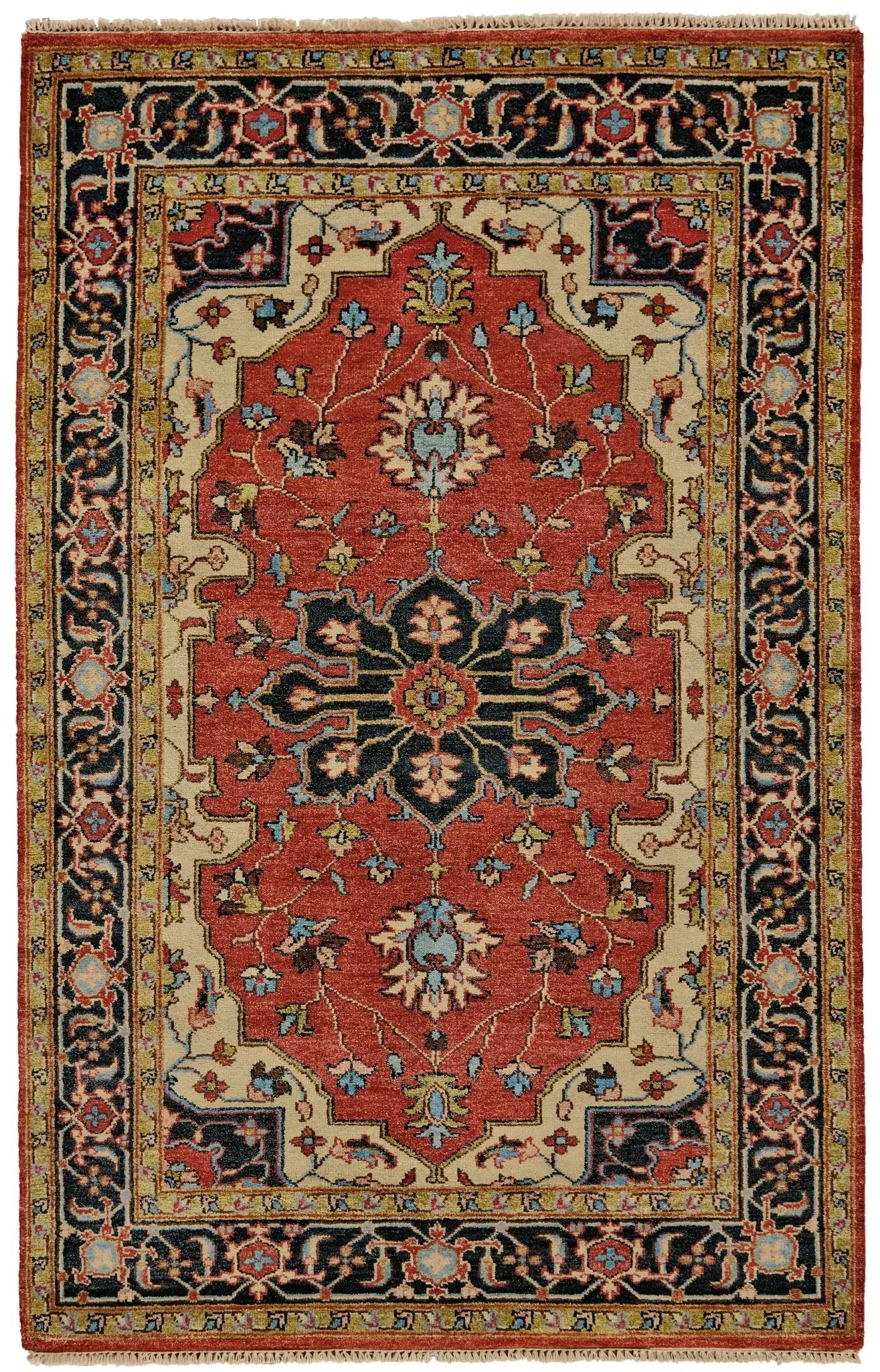 Ustad 5226112F Red/Orange Rug - Baconco