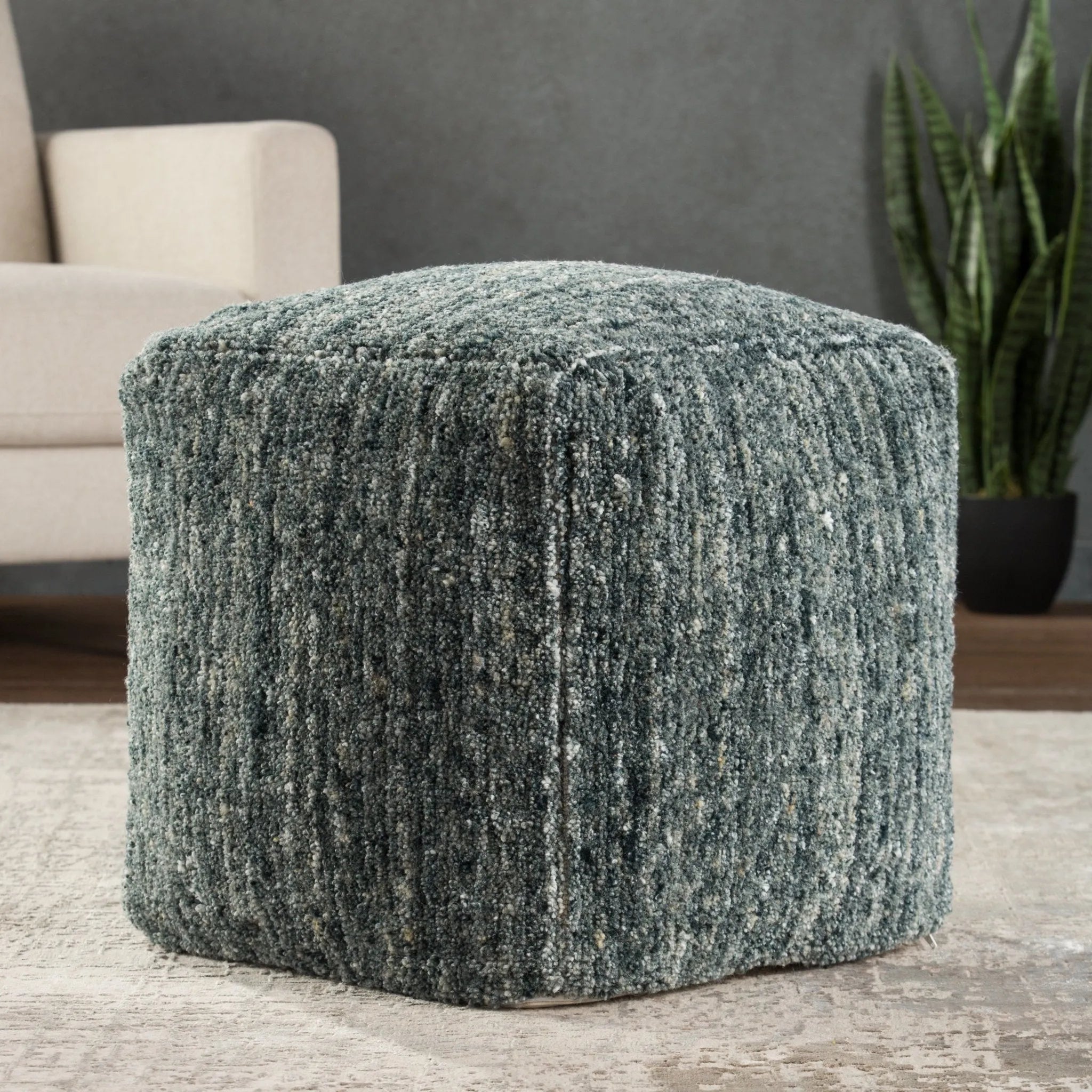 Vagabond Vbd03 Sherwood Light Blue/Gray Pouf - Baconco