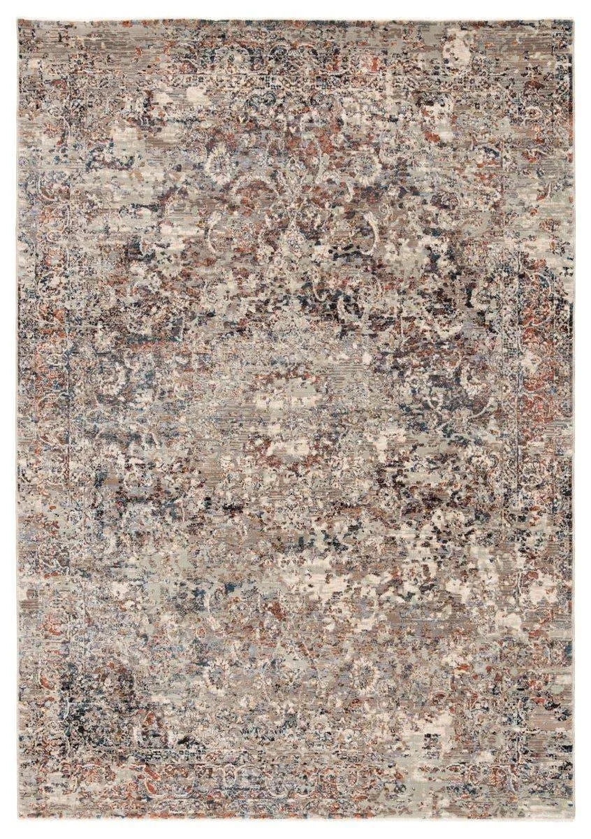 Valentia Vln02 Niran Gray/Rust Rug - Baconco