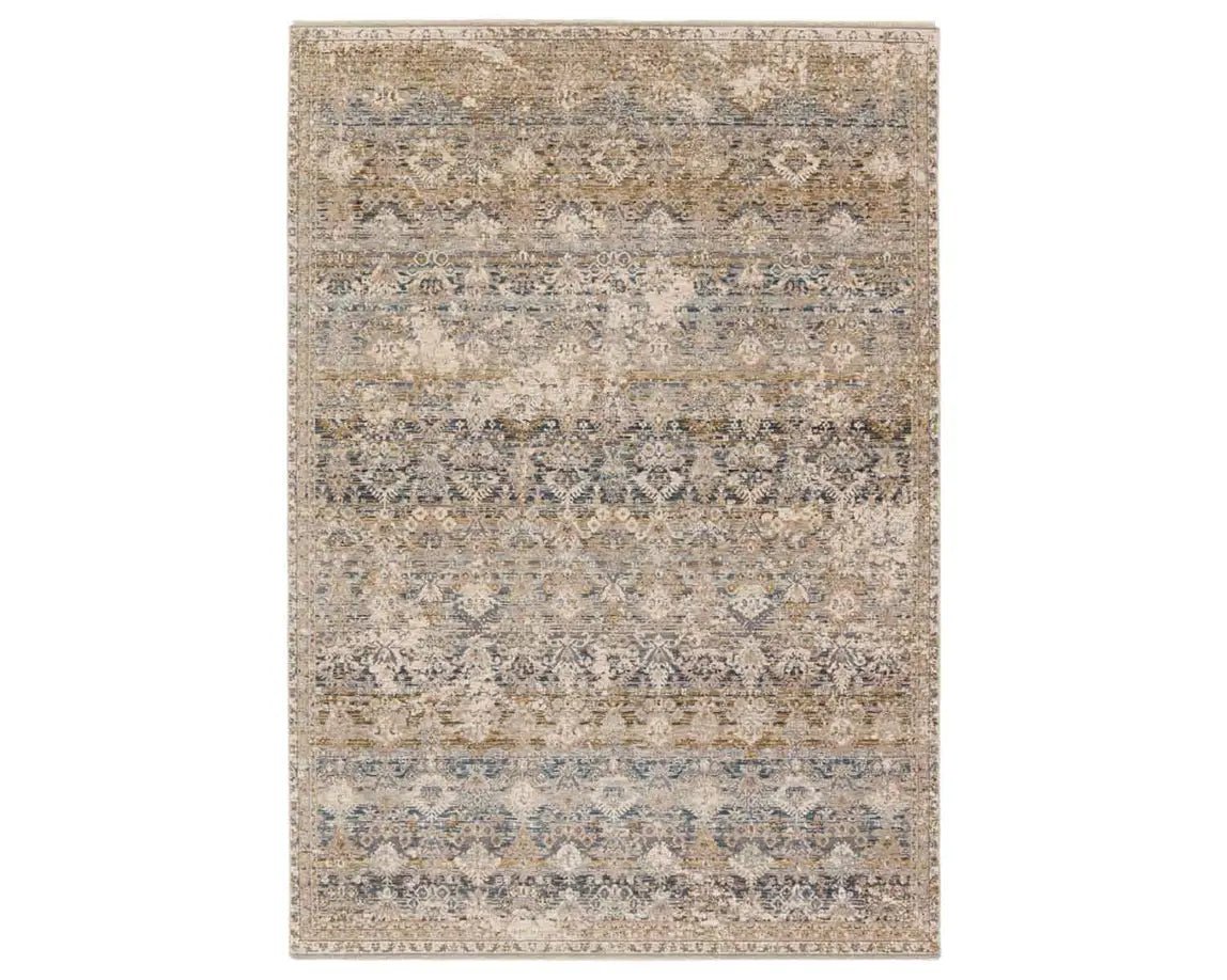 Valentia VLN22 Blue/Gold Rug - Baconco