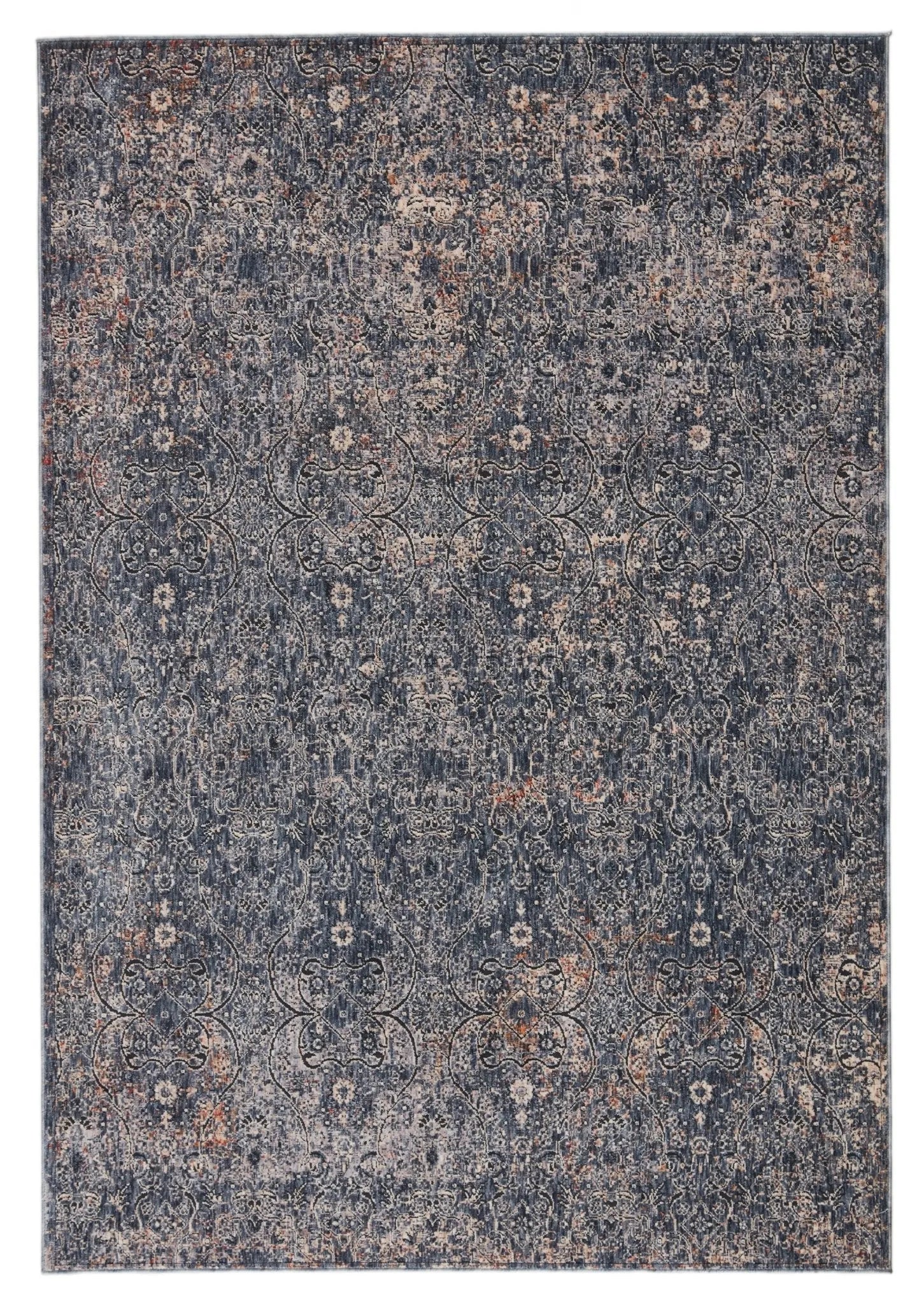 Vanadey Vnd06 Ayvah Blue/Cream Rug - Baconco