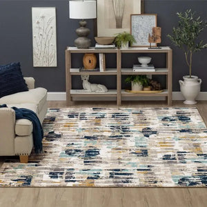 Vanguard 92364 50150 Provenance Majolica Blue Rug - Baconco