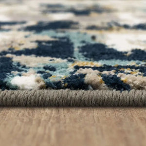 Vanguard 92364 50150 Provenance Majolica Blue Rug - Baconco