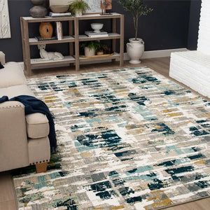 Vanguard 92364 50150 Provenance Majolica Blue Rug - Baconco