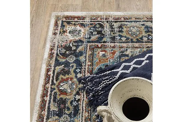 Venice 054X8 Beige/Blue Rug - Baconco