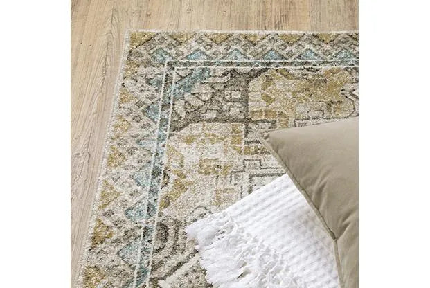 Venice 1104W Grey/Blue Rug - Baconco