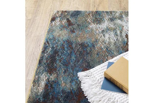 Venice 8123X Blue/Gold Rug - Baconco