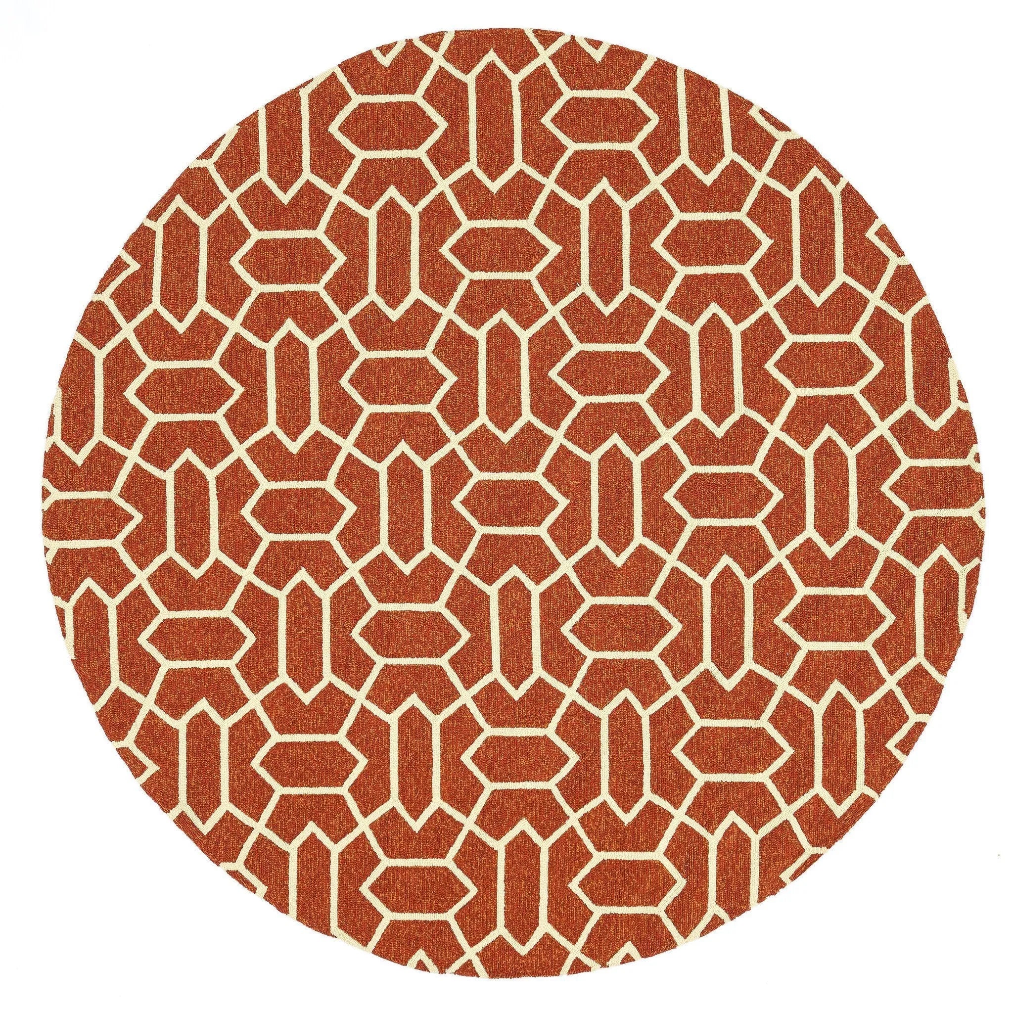 Venice Beach VB 13 Rust / Ivory Rug - Baconco