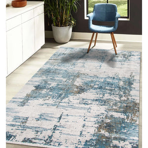 Venice VEN-3 Ivory/Blue Rug - Baconco