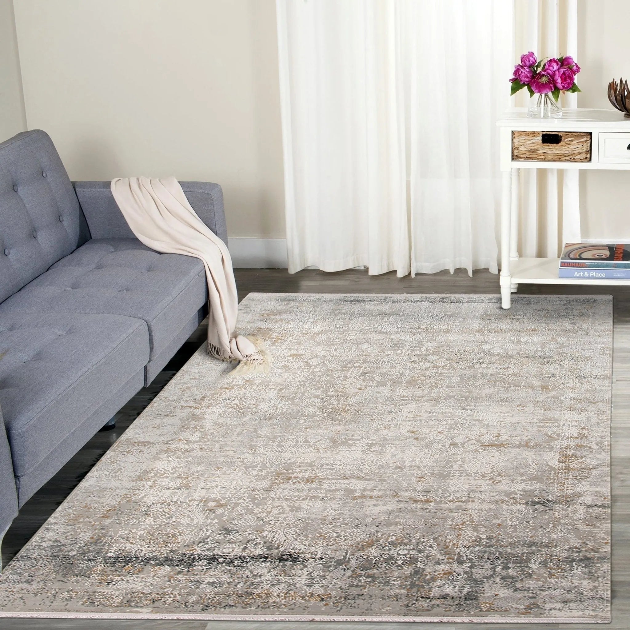 Venice VEN-4 Grey/Gold Rug - Baconco