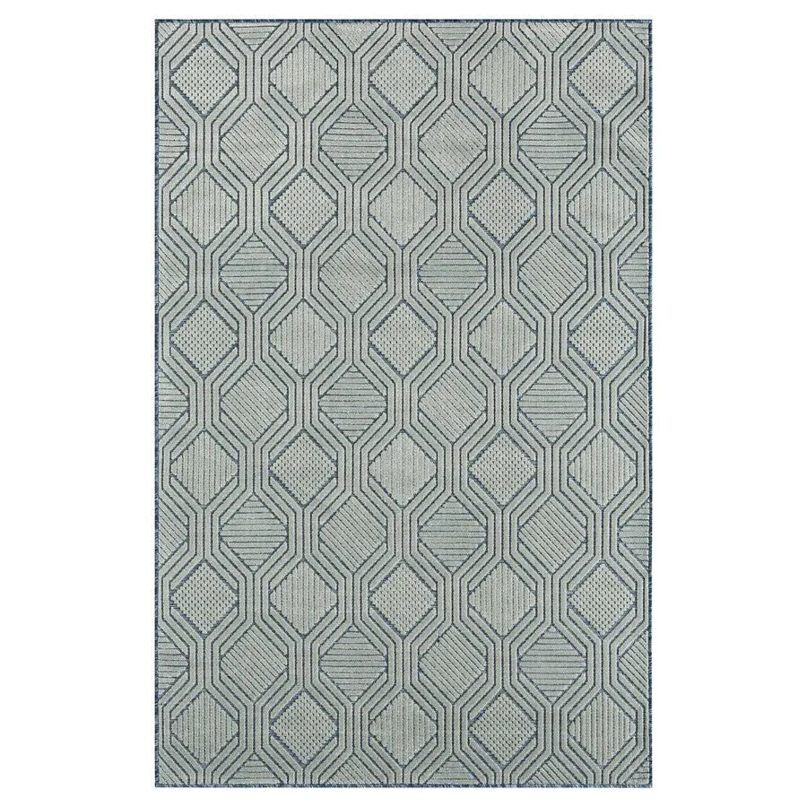 Veranda 82108NSL Navy/Silver Rug - Baconco