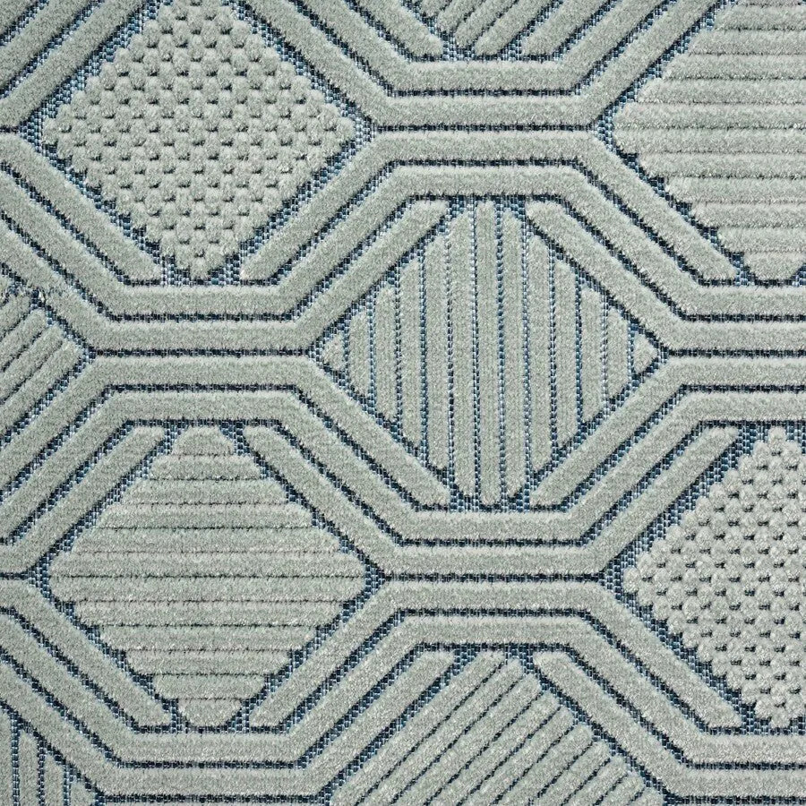 Veranda 82108NSL Navy/Silver Rug - Baconco