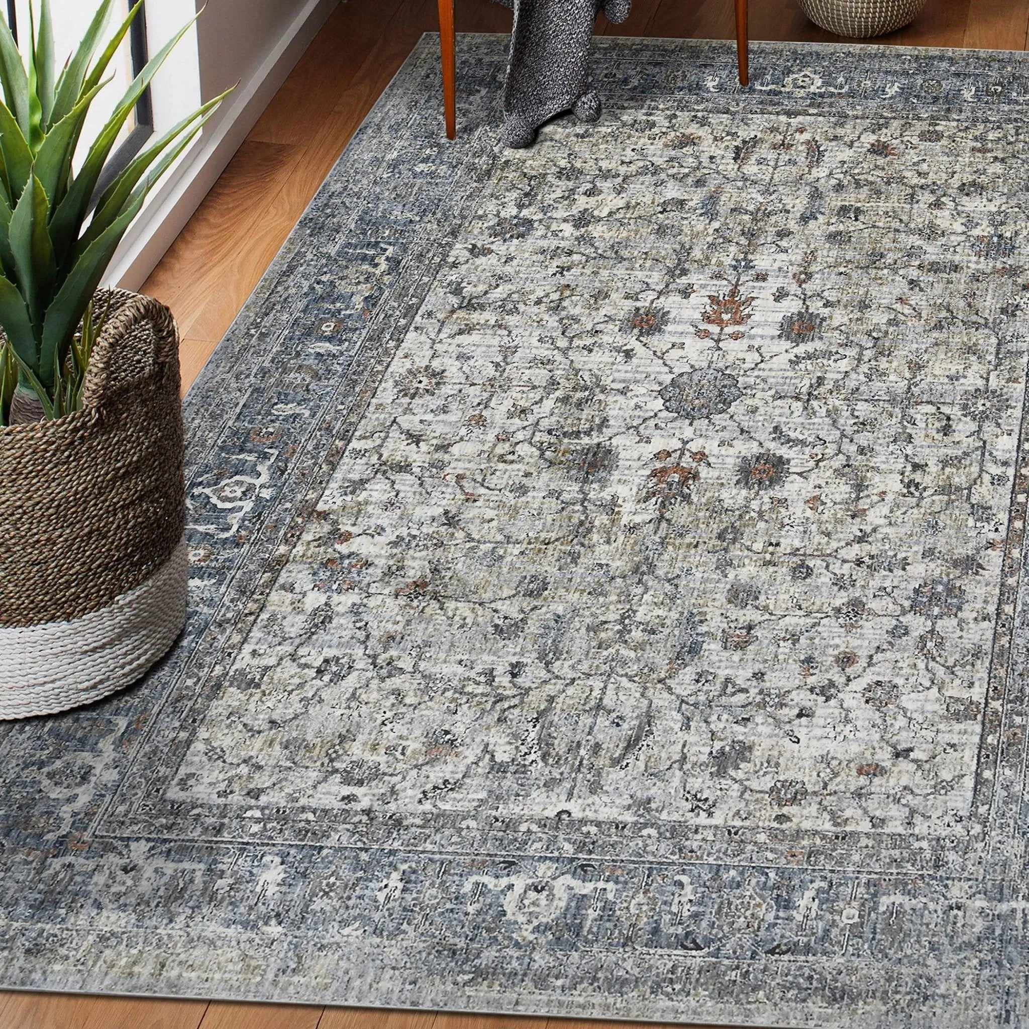 Vermont VRM-6 Ivory/Grey Rug - Baconco