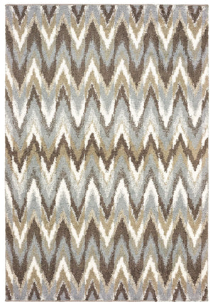 Verona 4D Grey/ Taupe Rug - Baconco