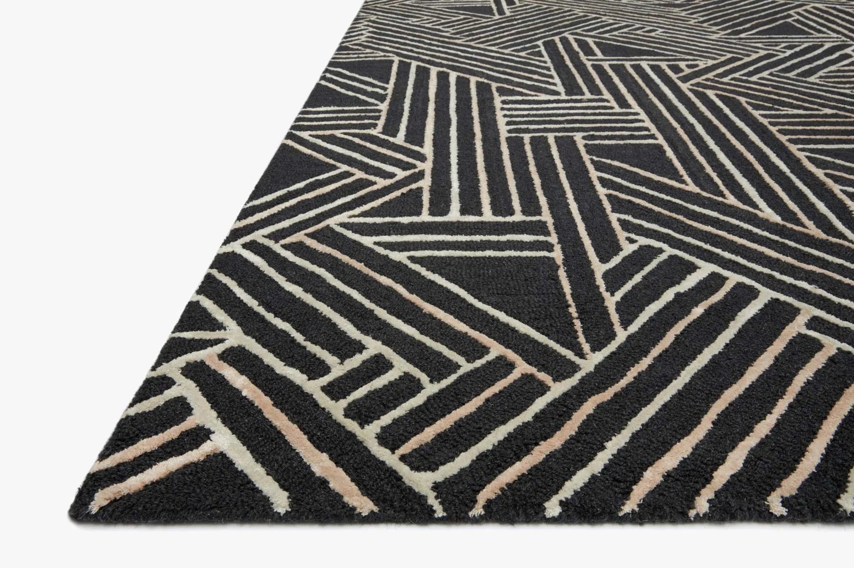 Verve Ver-01 Charcoal/Neutral Rug - Baconco