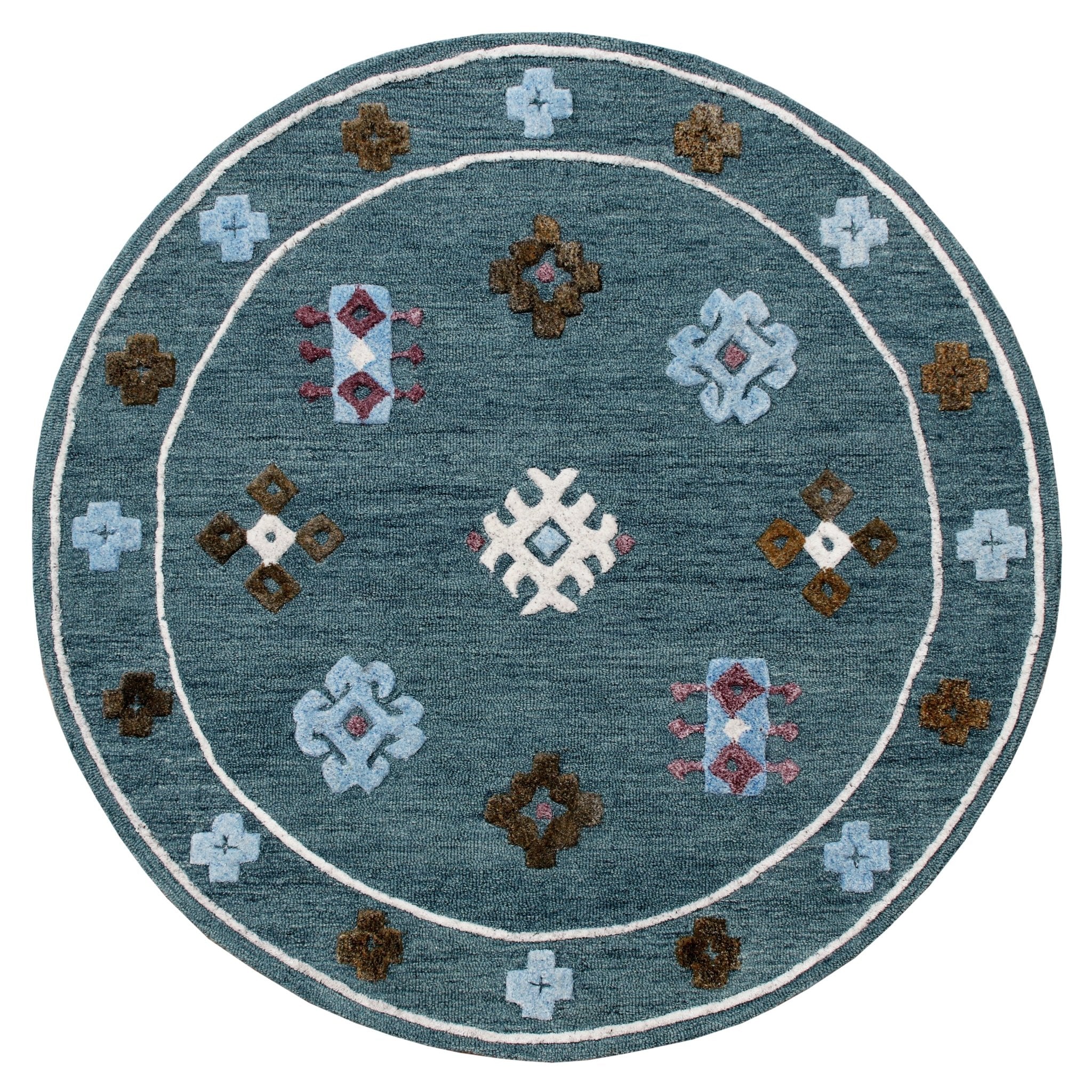 Vibrance Lr03562 Blue/Multi Rug - Baconco