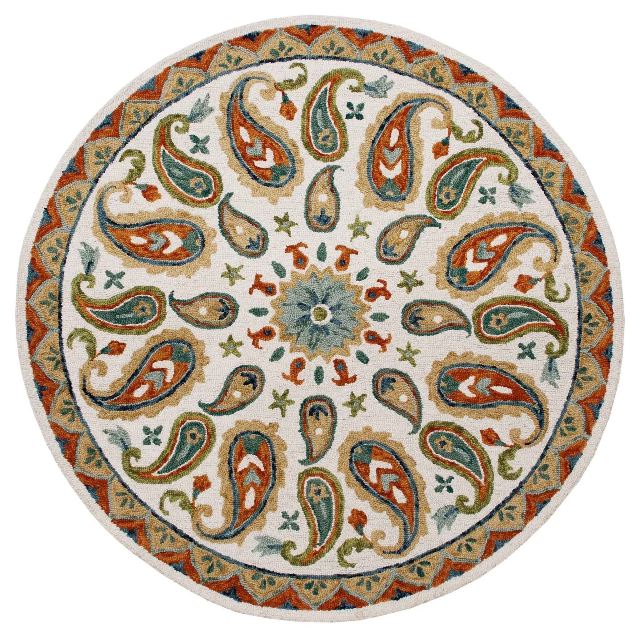 Vibrance Lr03565 Green/Blue/Ivory Rug - Baconco