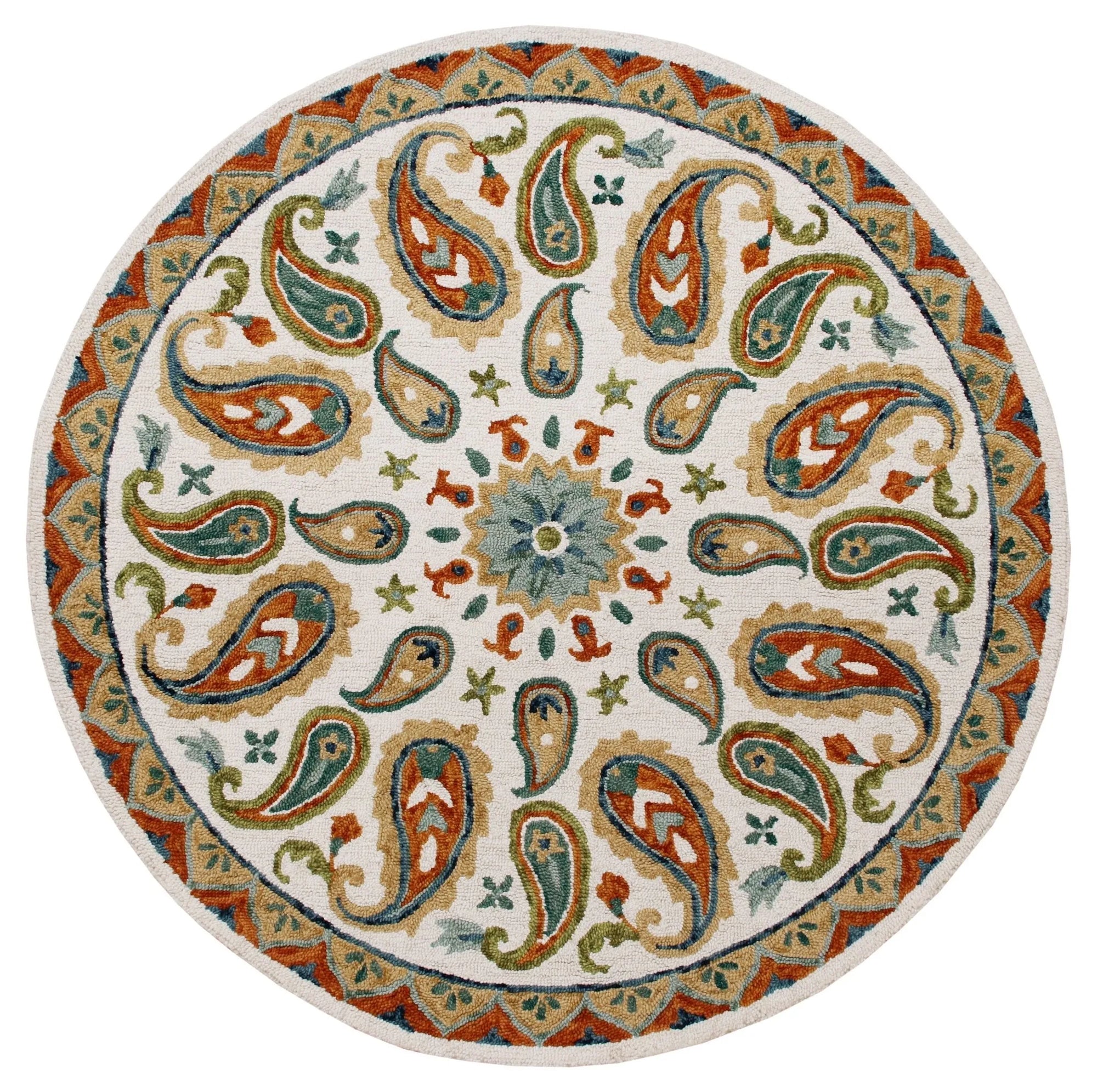 Vibrance Lr03565 Green/Blue/Ivory Rug - Baconco