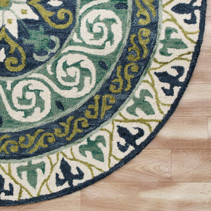 Vibrance Lr03567 Blue/Green/Ivory Rug - Baconco