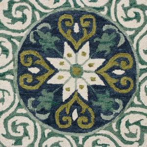 Vibrance LR03567 Blue/Green/Ivory Rug - Baconco