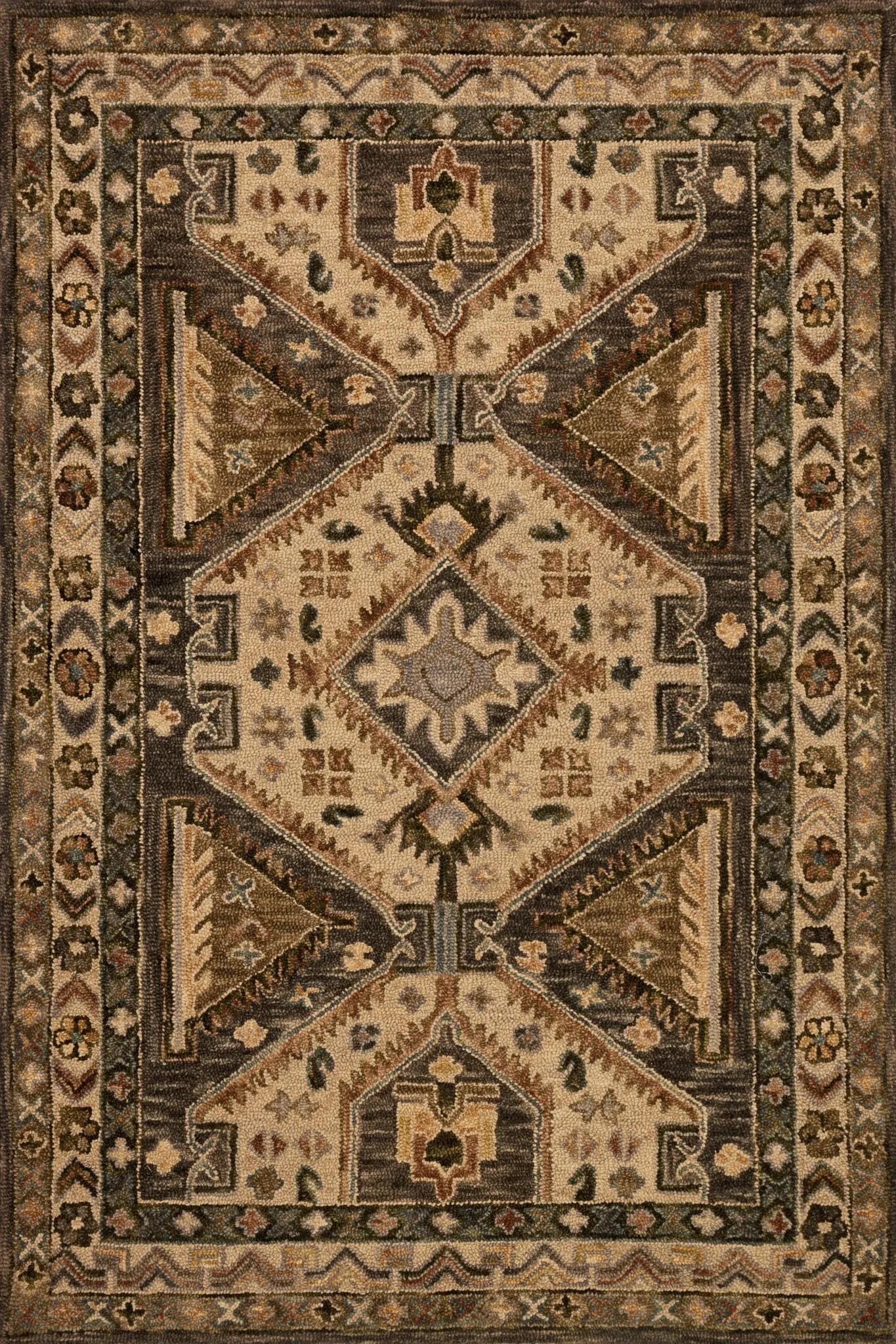 Victoria VK 07 Walnut / Beige Rug - Baconco