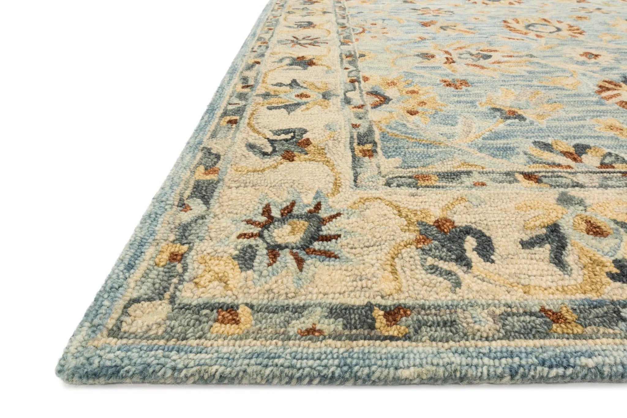 Victoria VK 18 Lt. Blue / Natural Rug - Baconco