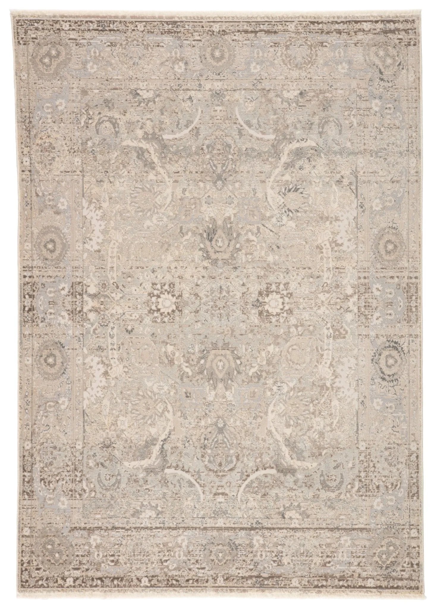 Vienne Vne03 Baptiste Gray/Cream Rug - Baconco