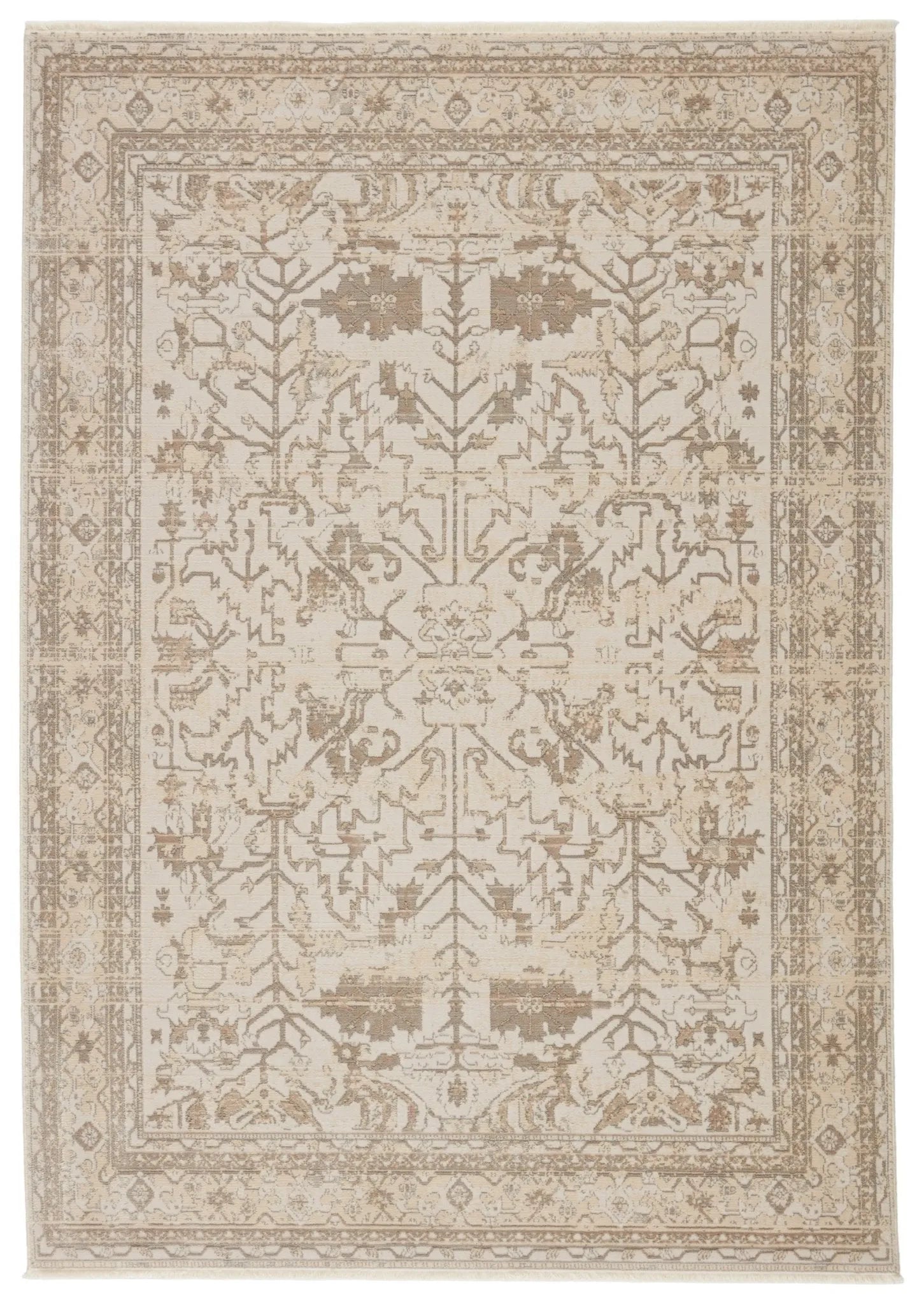 Vienne Vne05 Valentin Cream/Light Gray Rug - Baconco