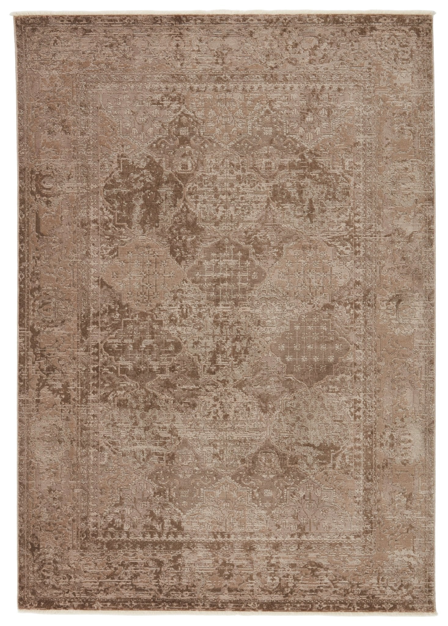 Vienne Vne08 Lourdes Tan/Brown Rug - Baconco