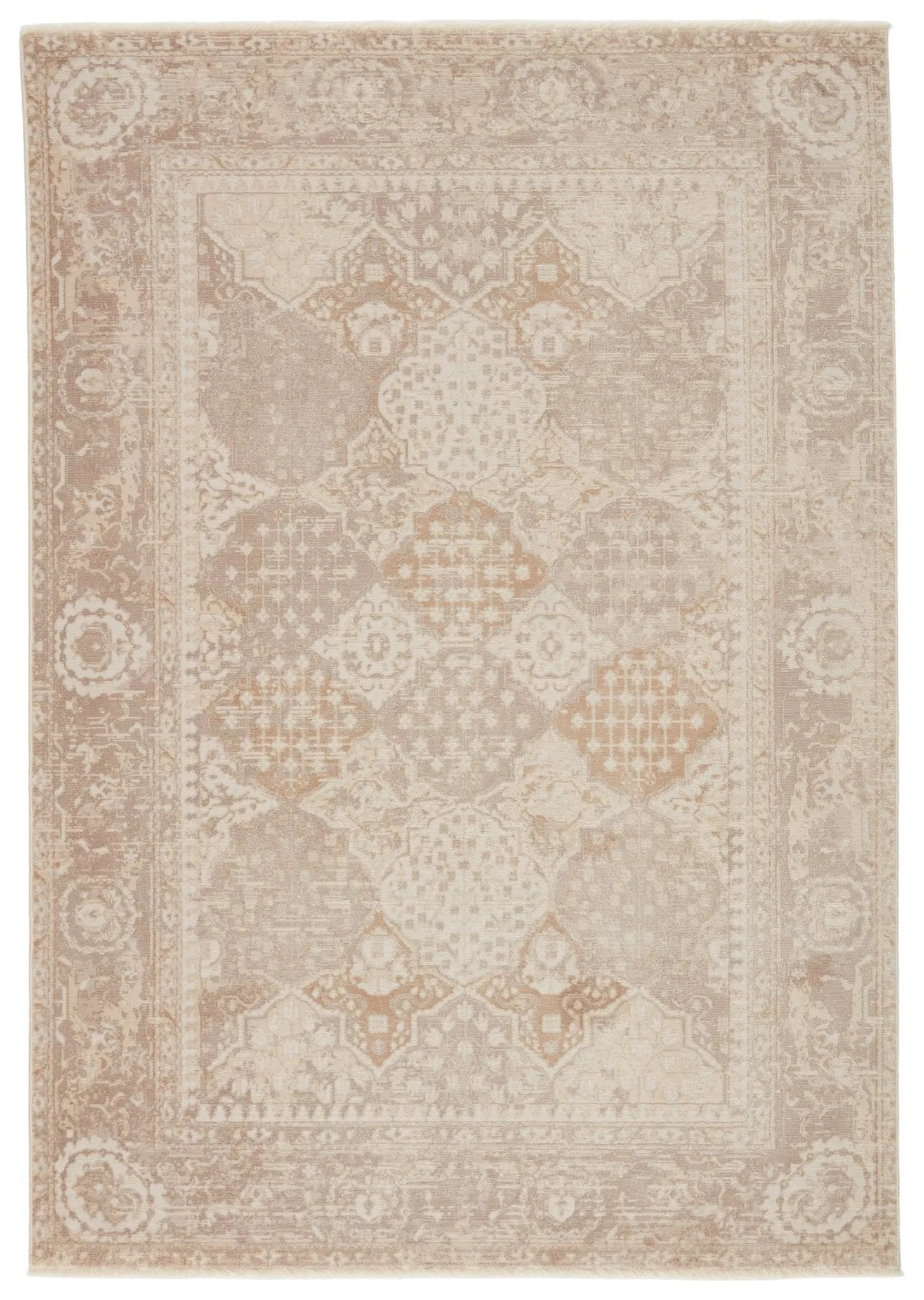 Vienne Vne10 Lourdes Gold/Light Gray Rug - Baconco