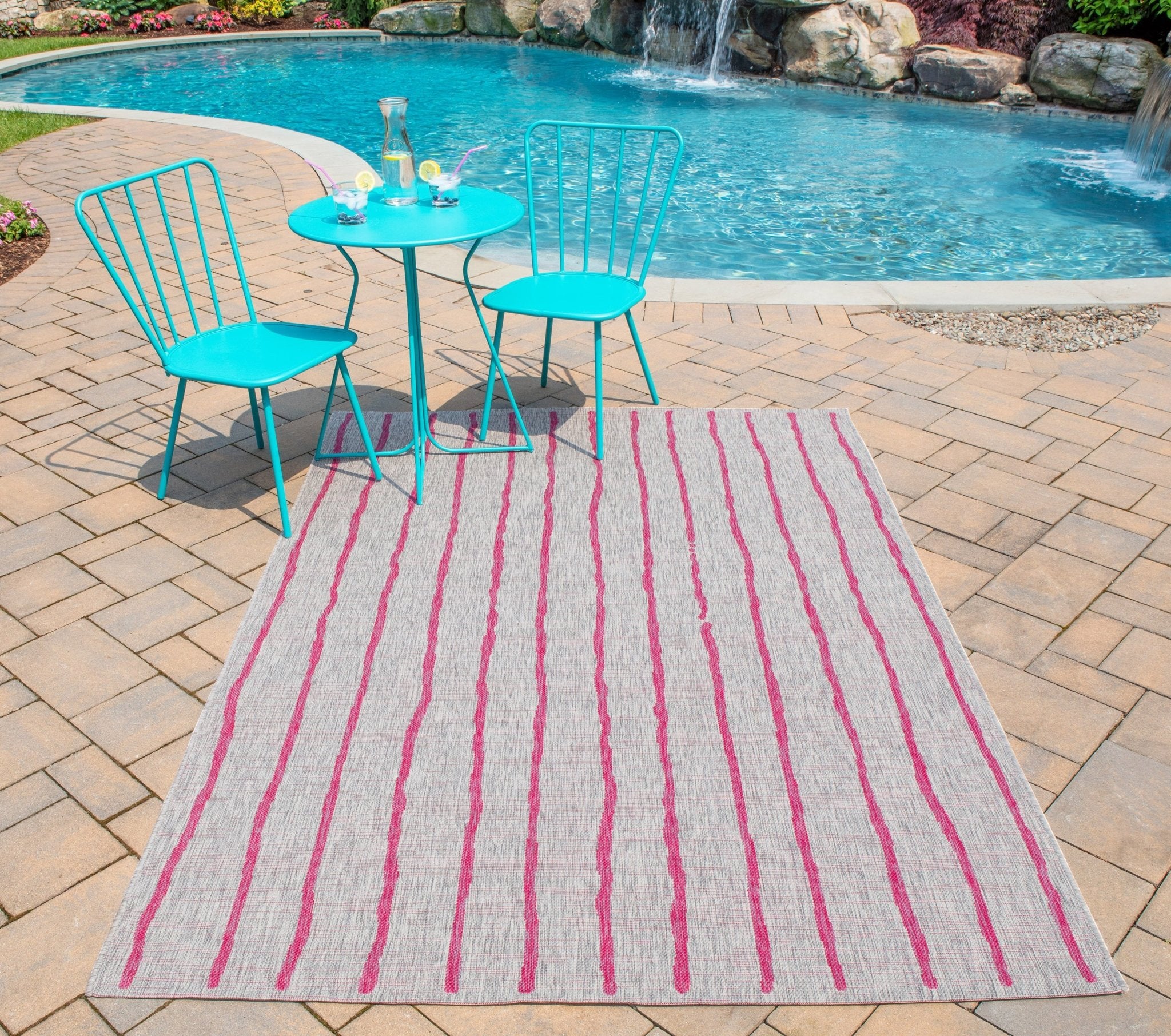 Villa By Novogratz Vi-03 Sicily Fuschia Rug - Baconco