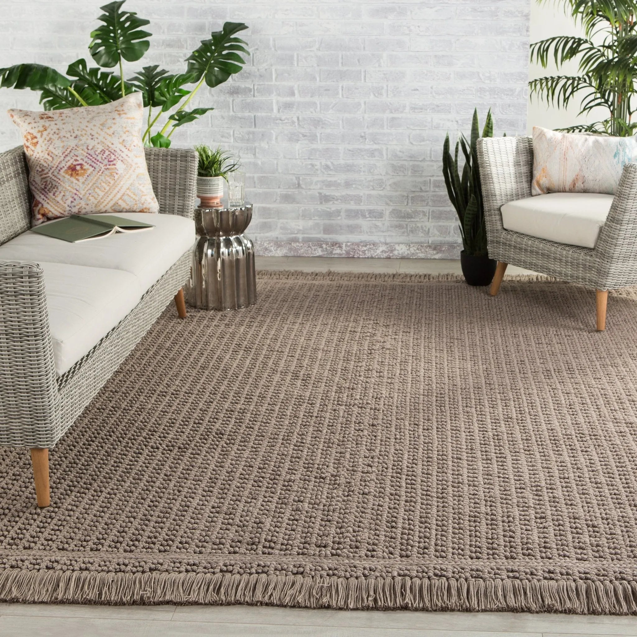 Villa Vil02 Soleil Dark Taupe Rug - Baconco