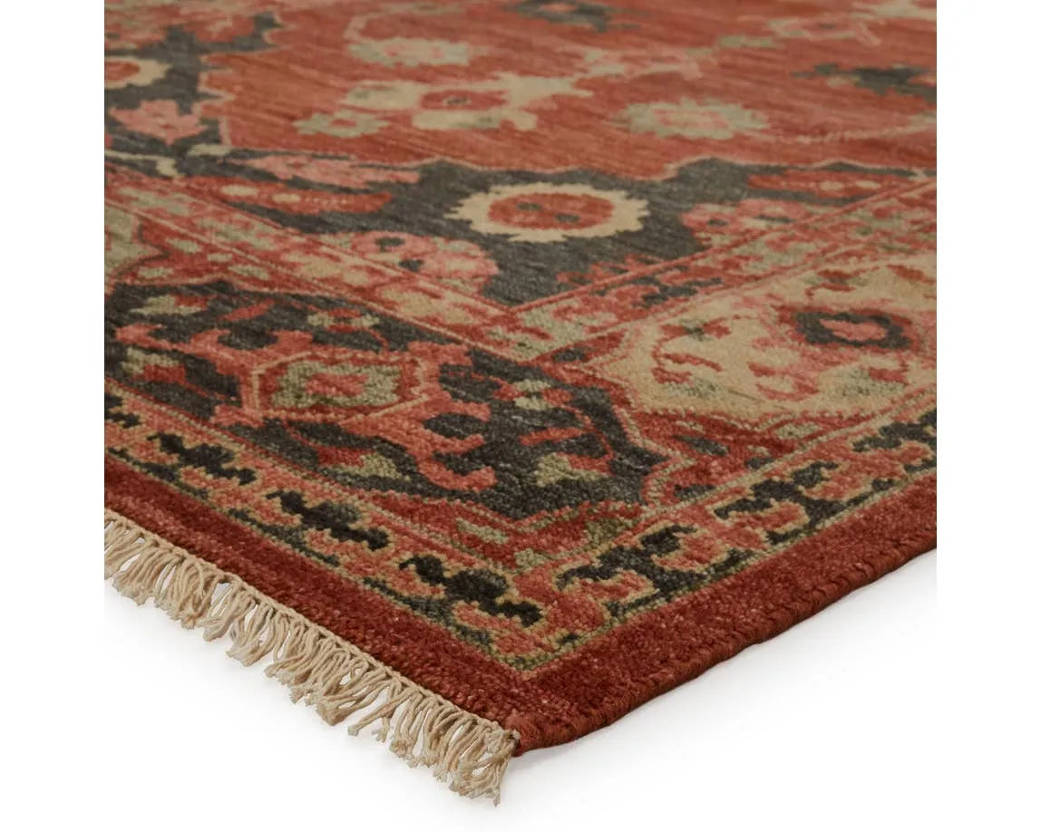 Village By Artemis VBA02 Azra Red / Black Rug - Baconco