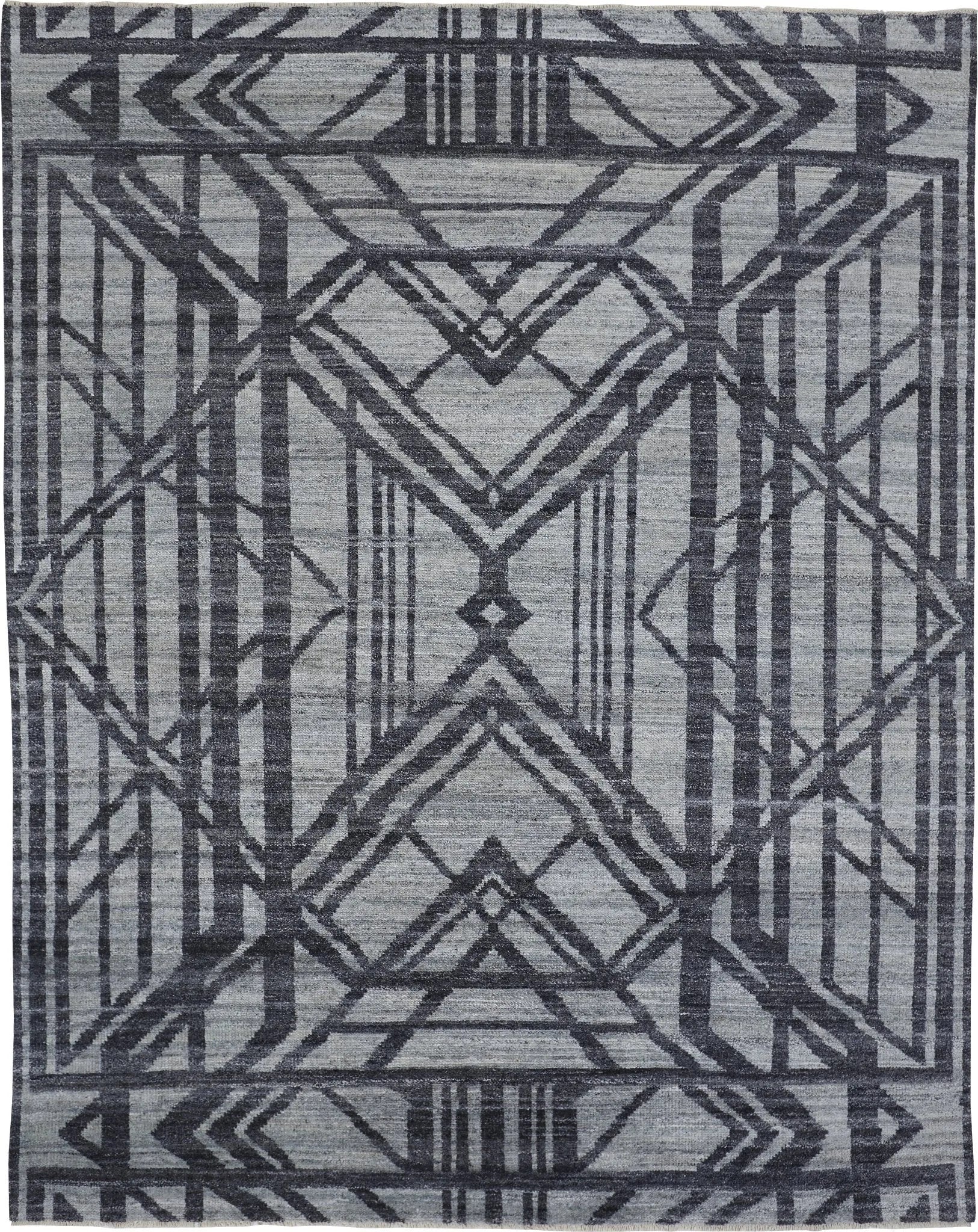 Vivien 6554F Gray/Blue Rug - Baconco