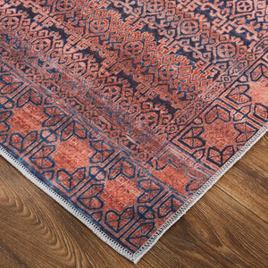 Voss VOS39H4F Red/Brown Rug - Baconco