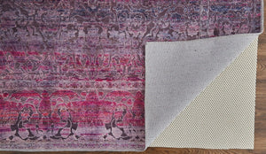 Voss VOS39H5F Pink/Purple Rug - Baconco