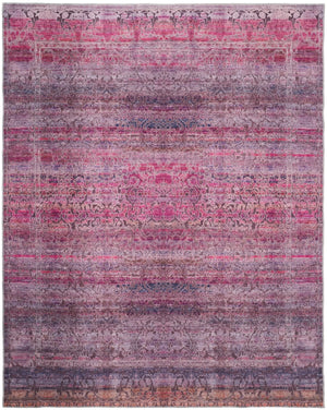 Voss VOS39H5F Pink/Purple Rug - Baconco