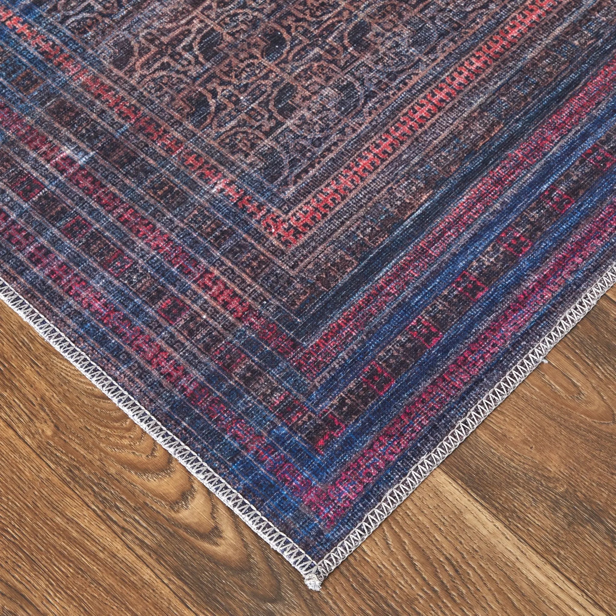 Voss VOS39H8F Blue/Pink Rug - Baconco