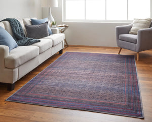 Voss VOS39H8F Blue/Pink Rug - Baconco