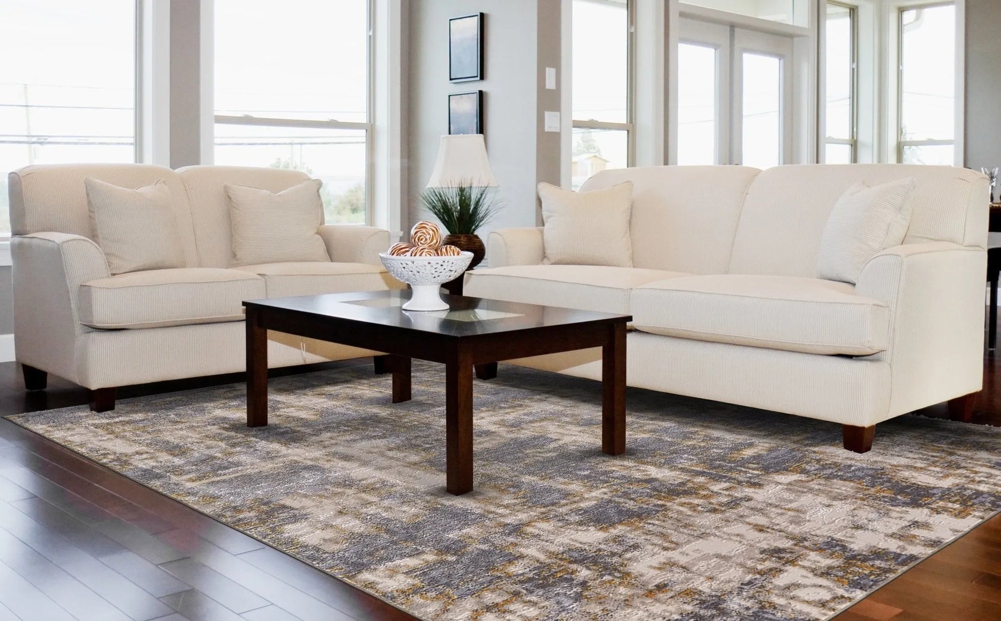 Waldor 3969F Gray/Gold Rug - Baconco