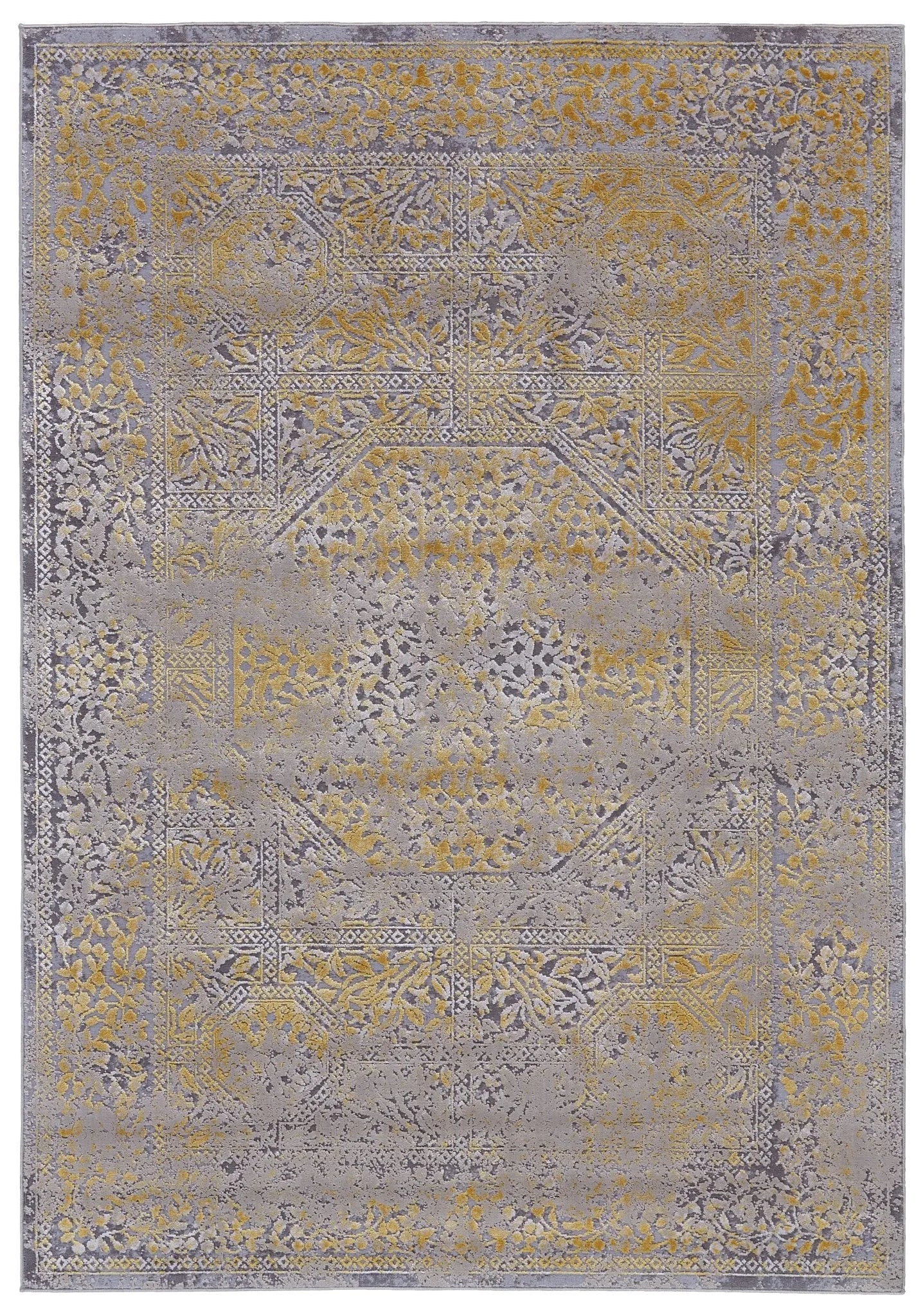 Waldor 3971F Gray/Gold Rug - Baconco