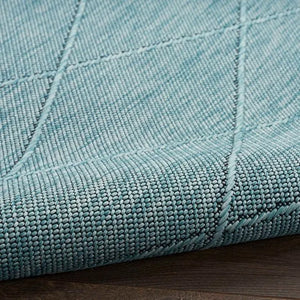 Washable Solution WSL01 Aqua Rug - Baconco