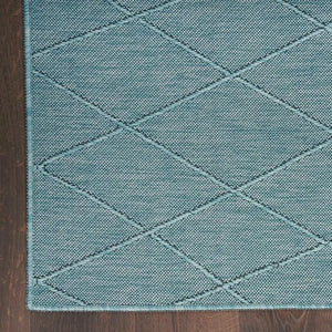 Washable Solution WSL01 Aqua Rug - Baconco