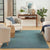 Washable Solution WSL01 Aqua Rug - Baconco